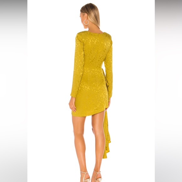 Lovers and Friends Matilda Mini Dress in Citron Green - Picture 4 of 6